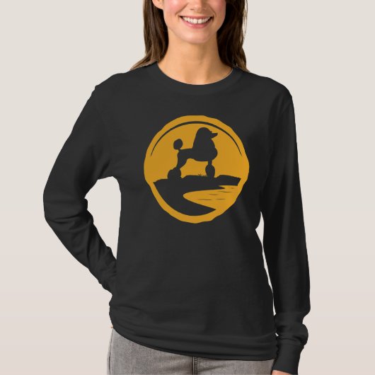 T-shirt Poodle Chien Rétro 2 (Devant)