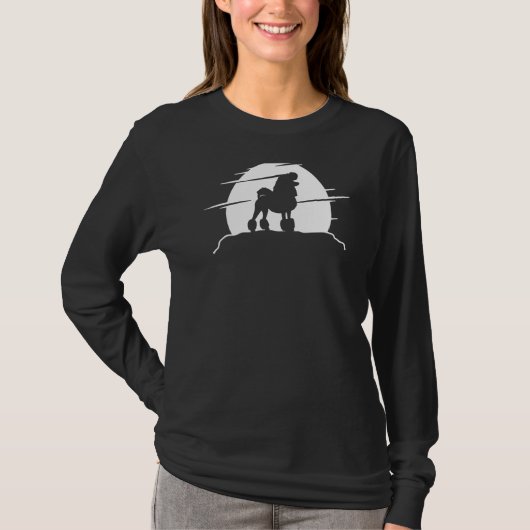 T-shirt Poodle Chien Rétro 6 (Devant)