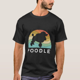 T-shirt Poodle Chien Retro Chien Vintage Chien Maman Papa 
