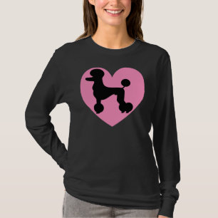 T-shirt Poodle Coeur Poodle Amoureux des chiens