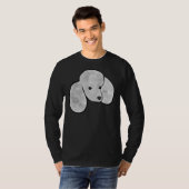 T-shirt Poodle d'argent (Devant entier)