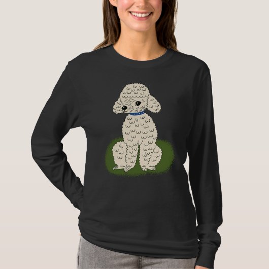 T-shirt Poodle de fête (Devant)
