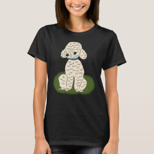 T-shirt Poodle de fête