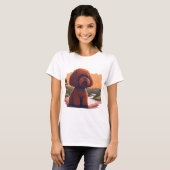 T-shirt Poodle de jouet mignon (Devant entier)