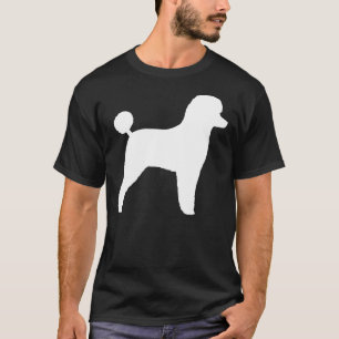 T-shirt Poodle de jouets blanc Silhouette S