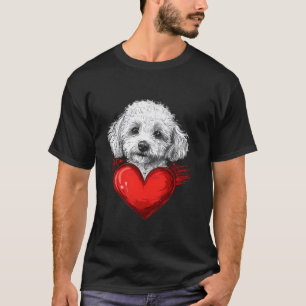 T-shirt Poodle de la Saint-Valentin, Saint-Valentin, Chien