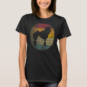 T-shirt Poodle Dog Animaux de compagnie Gif Retro Style Vi