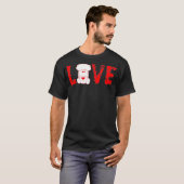 T-shirt Poodle Dog Love 0622 (Devant entier)