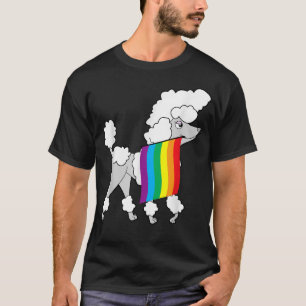T-shirt Poodle gay pride 