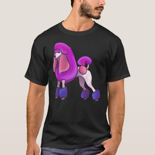 T-shirt Poodle Genderfluide (Devant)