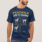 T-shirt Poodle Guide Pour L'Entraînement Obedience Chien (Devant)