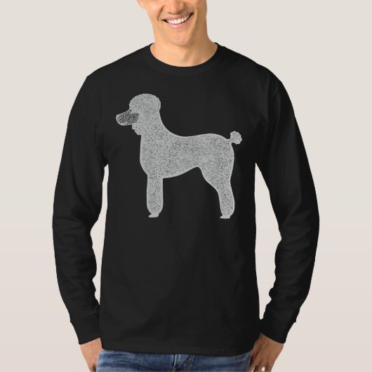 T-shirt Poodle Ink Cute Dog (Devant)