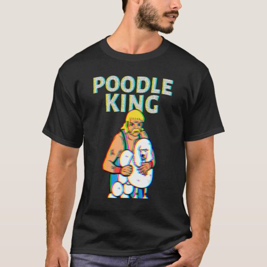 T-shirt Poodle King Mullet Time Business In Front Party In (Devant)
