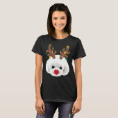 T-shirt Poodle L _ Noël (Devant entier)