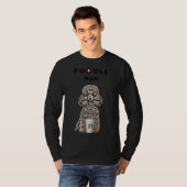 T-shirt Poodle Maman Épingle fourrée (Devant entier)