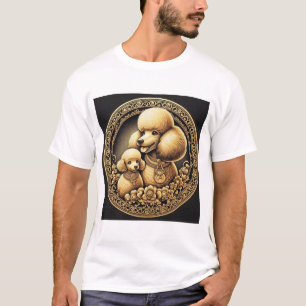 T-shirt Poodle maman et bébé 025000X