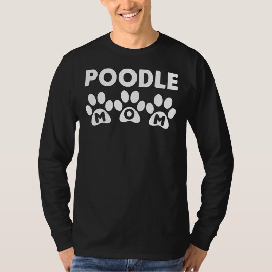 T-shirt Poodle Maman Paws (Devant)