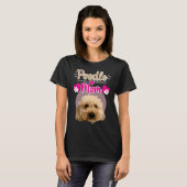 T-shirt Poodle Maman Relaxé Convient (Devant entier)