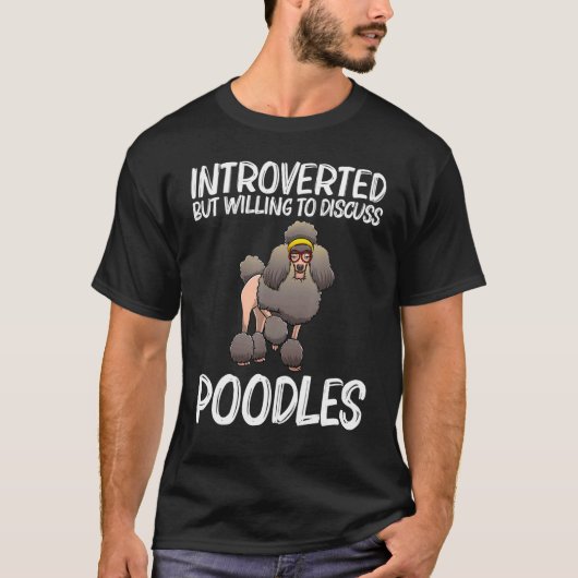 T-shirt Poodle mignon Pour Hommes Femmes Poodle Propriétai (Devant)