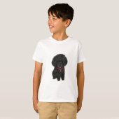 T-shirt Poodle miniature ou jouet - Noir 1 (Devant entier)