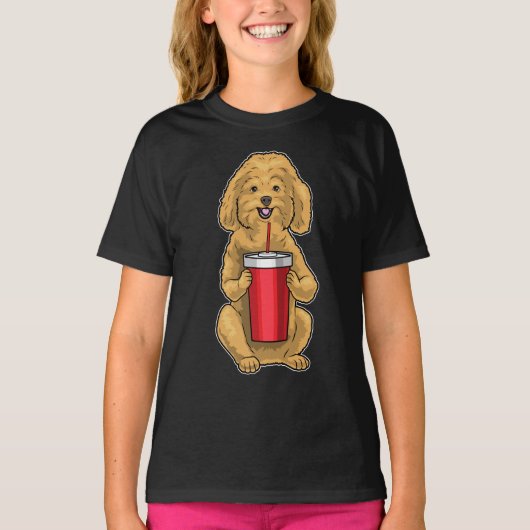 T-shirt Poodle Mug (Devant)