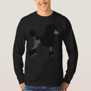 T-shirt Poodle noir