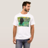 T-shirt Poodle (noir 1) - Irises (Devant entier)