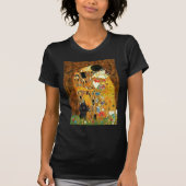 T-shirt Poodle (noir 1) - Le baiser (Devant)