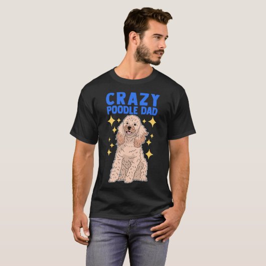T-shirt Poodle Papa Dog Owner (Devant entier)