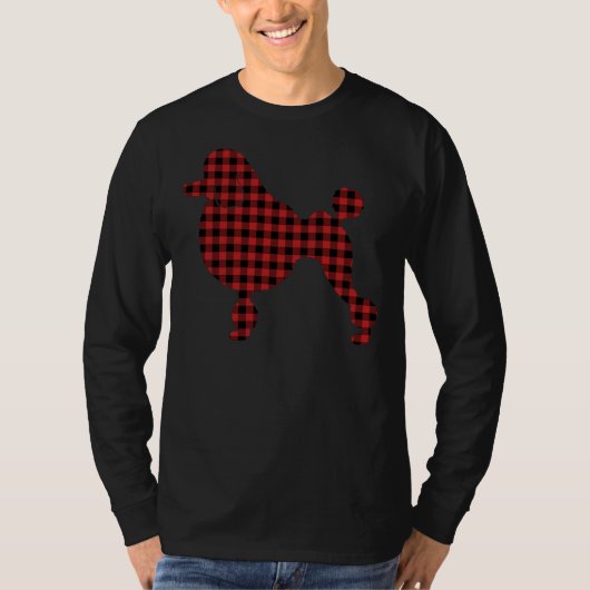 T-shirt Poodle plaid (Devant)