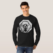 T-shirt Poodle porter des lunettes Smart Intellectual Dog  (Devant entier)