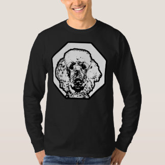 T-shirt Poodle porter des lunettes Smart Intellectual Dog 