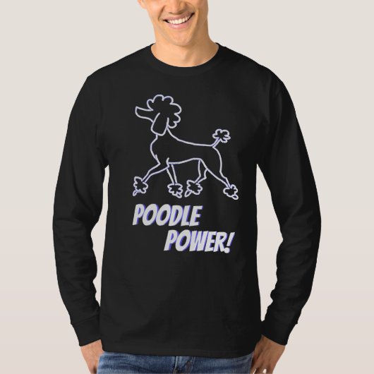 T-shirt Poodle Power ! (Devant)