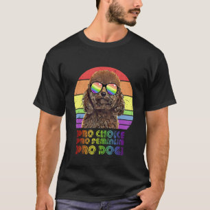 T-shirt Poodle Pro Choice Pro Feminism Pro Chiens Lgbtq Fe