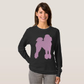 T-shirt Poodle rose (Devant entier)