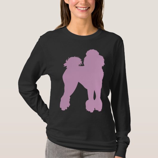 T-shirt Poodle rose (Devant)