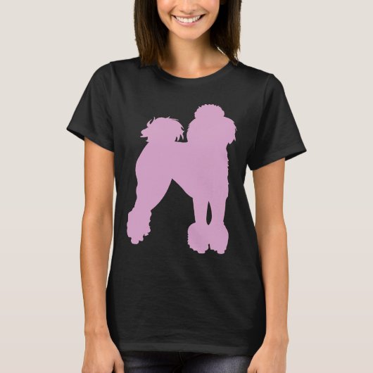 T-shirt Poodle rose (Devant)
