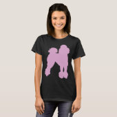 T-shirt Poodle rose (Devant entier)