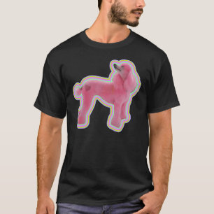 T-shirt Poodle rose