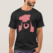 T-shirt Poodle rose (Devant)