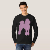 T-shirt Poodle rose (Devant entier)