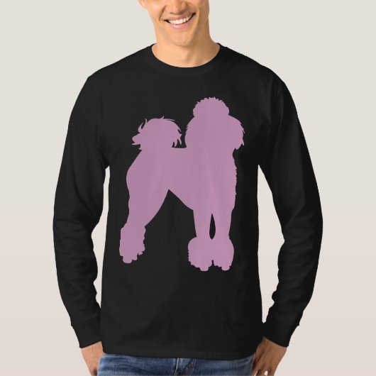T-shirt Poodle rose (Devant)