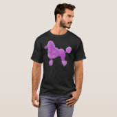 T-shirt Poodle rose 16 (Devant entier)