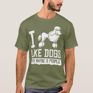 T-shirt Poodle standard Chien Chien Chien Chien Chien Chie