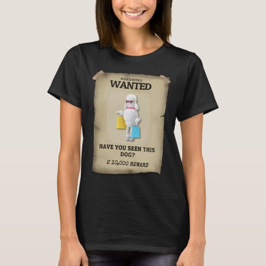 T-shirt Poodle T- (Devant)