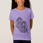T-shirt : Poodles (Devant)