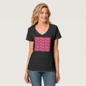 T-shirt Poodles roses chauds (Devant entier)