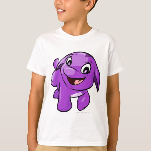 T-shirt Poogle violet (Devant)