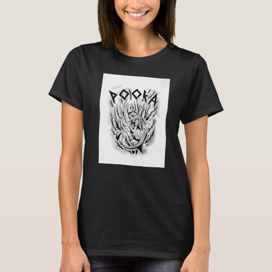 T-shirt Pooka mythological scary creature (Devant)