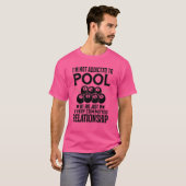 T-shirt Pool Ball Player Snooker Billard Conception des de (Devant entier)